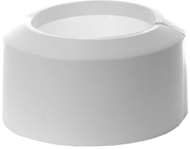 Split Pan Rosette, 110mm Diameter, White PVC Toilet Sewage Pipe Cover