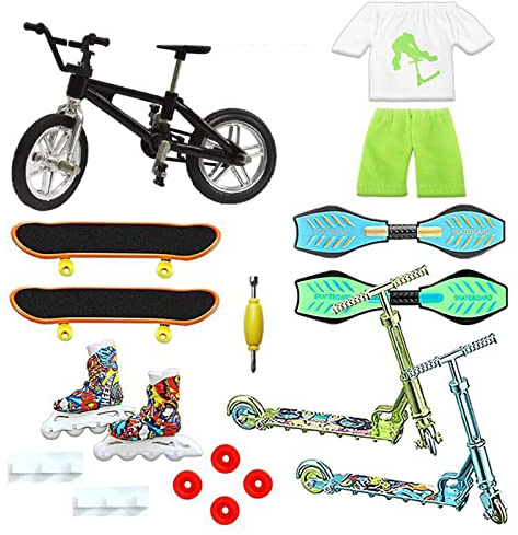 Finger Skateboard Set Roller Skates Scooter Skateboards Bike Swing Board Finger Skateboard Set