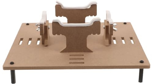 BESTOMZ Modularer aus Metall und Holz Modellbau Halterung Arbeitstisch mit Schnellem Schnellspannsystem und Stabile Basis gegen Modellwackeln für Flugzeugprojekte