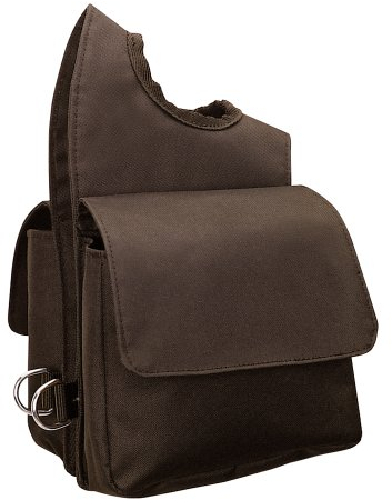 Weaver Leather Nylon-Bommeltasche., braun, 6 x 7.5 x 2.5