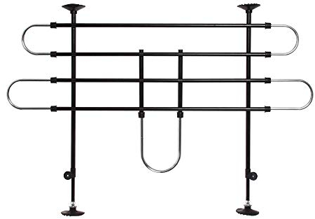 Karlie Autoschutzgitter B: 90 - 140 cm H: 65 - 110 cm schwarz-silber