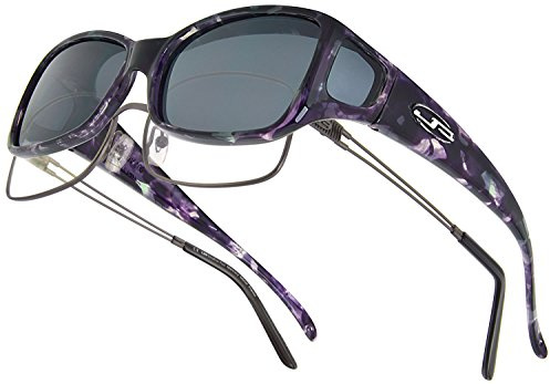 Jonathan Paul Eyewear Fitovers Mittel Perlmutt Perlmutt-Sonnenbrille, polarisiert, Grau