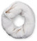 styleBREAKER Unisex Strick Loop Schal mit Patentmuster, Uni Feinstrick Schlauchschal, Winter Strickschal 01018152, Farbe:Creme-Weiß
