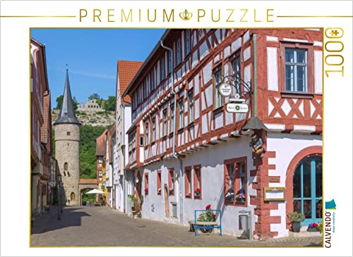 CALVENDO Puzzle Fachwerkromantik in Karlstadt | 1000 Teile Lege-Größe 64 x 48 cm Foto-Puzzle für glückliche Stunden