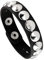 MILAKOO Punk Herren Lederarmband Wide Snap Button Wrap Armbänder Armband für Kinder, Jungen, Frauen