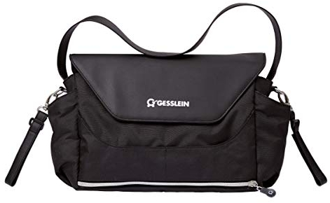 Gesslein Praktischer Organizer für den Kinderwagen in Lederoptik, schwarz