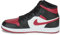 Nike Air Jordan 1 Mid, Scarpe da Basket Uomo, Rosso (Black/Noble Red/White), 43 EU