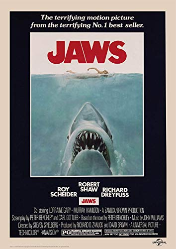 My Little Poster Plakat affiche Jaws Vintage Film von Steven Spielberg