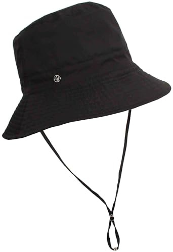 LOEVENICH Wasserfester Damen Bucket Hat mit Kinnband in One Size aus Polyester