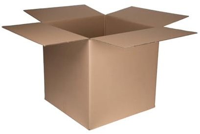 smiley pack – 20 Stück Versandkartons 600 x 600 x 600 mm, 2-wellig | Faltkarton, Pappkarton & Transportkarton – stabiler Paketkarton
