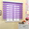 Day and Night Roller Blind,Purple Dual Layer Shades Zebra Blinds Horizontal Window Curtain,Translucent or Blackout Vision Curtains for Window and Door with Aluminium Cassette (W90xH120cm/36x47in)
