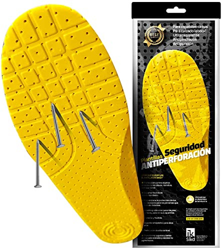 SIKD – Safety Insoles for Work Men and Women N44. Your shoes and shoes will be safe against punctures and punctures. Complies with EN 12568:2010, 6.2.2 & 7.2.2