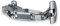 Bisagra para puerta de cocina + Base - Bisagra de Cazoleta de Gran Ángulo 165° con Amortiguación Integrada - Sin Resalte - Para Puerta de 15-32 mm de grosor - Harte