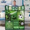 Kuscheldecke Kinder FußBall, Grün Weich Flanell Decke mit FußBall Muster, Warm Plüsch Fleece FußBall Wohndecke für Teenager Jungs Männer Teamspieler Liebhaber Geburtstagsgeschenke Sofa Deko, 130x152cm