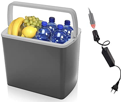 Thermoelektrische 12 Volt Kühlbox, 22 Liter Fassungsvermögen, mit Spannungswandler auf 230V