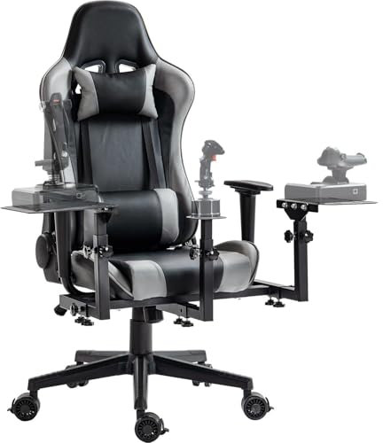 Marada Supporto per joystick di volo Hotas con sedia regolabile, compatibile con Thrustmaster/Logitech A10C Hotas Warthog, X56 X52, simulatore di volo più stabile, con sedile, dispositivi di gioco non