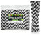 Pailles en papier à rayures spirales blanches et noires - 150 x 6 mm