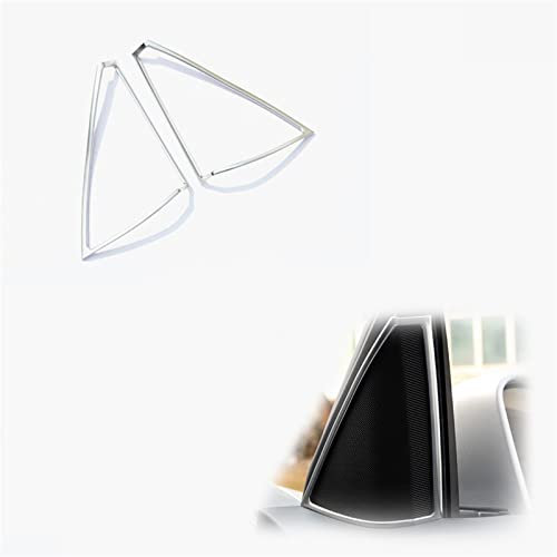 WMTCNC Auto Zubehör Auto-Audio-Lautsprecher Zierrahmen Stereo-Horn-Abdeckungs-Ordnung Für Benz C-Klasse W204 180 200 260 2008-2014 Chrom ABS