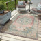 Mia's Teppiche Bliss robuster Outdoor Teppich, modernes Design, Wetterfest & UV-beständig, für Balkon, Terrasse und Wintergarten Aber auch für Küche oder Esszimmer geeignet in Pink, 120 cm Rund
