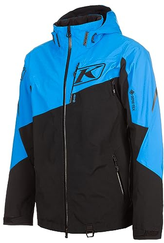 KLIM Herren Storm Insulated Gore-Tex Schneemobil/Winterjacke, Elektrische blaue Limonade - Schwarz, Medium