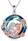 YAFEINI Mutter und Tochter Halskette 925 Sterling Silber Mutter Herz Halskette Weihnachten Geburtstag Anhänger Muttertag Kette Schmuck Geschenke für Mutter Tochter (Tochter streichelt Mutter Kette)