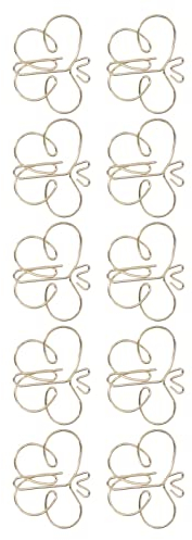 50 Stück Schmetterlinge Geformte Tier-Büroklammern, Schmetterlings-Schmetterlings-Büroklammern, Büroklammern, Goldene Schmetterlinge-Büroklammern, Tierformen, Büroklammern,