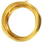 10 Metri di filo di alluminio Craft, colore Oro, 3 mm di spessore filo di scultura, filo armatura per la scultura, piegabile filo di metallo Craft per bambole scheletro e fai da te