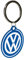 Nostalgic-Art Porte-clé rétro, Ø 4 cm, VW – Logo – Idée de cadeau pour le bus Volkswagen, en métal, design vintage