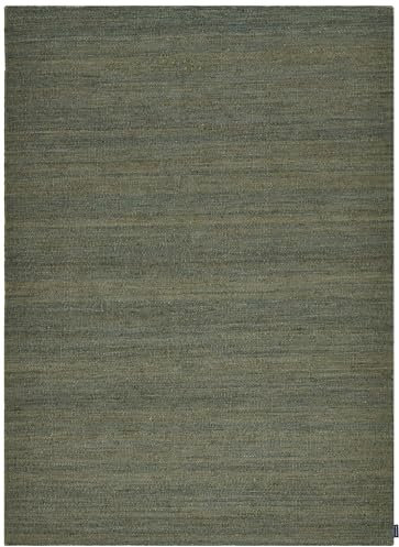 Teppich aus 100% Jute; handgefertigt | Größe: 130 x 190 cm; Farbe: Türkis | Tom Tailor - Forest