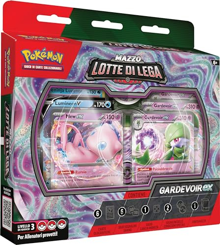Pokémon Baraja de luchas de la Liga Gardevoir-ex del GCC (baraja Lista para Jugar de 60 Cartas con Gardevoir-ex y Mew-ex), edición en Italiano