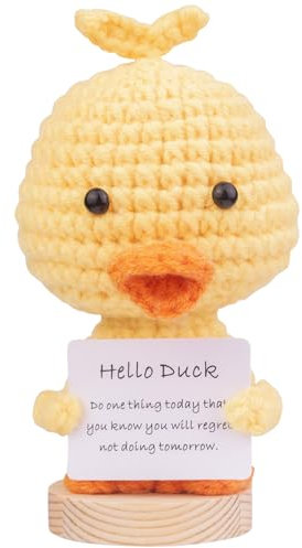 Mwmoeen Lustiger Positiver Pinguin, Positive Kartoffel Pocket Hug Geschenke für Freundin und Beste Freundin, Kleine Geschenke für Frauen(B23)