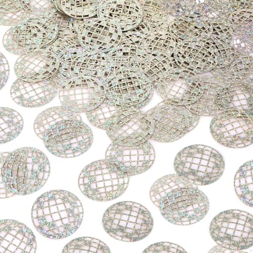 100 Stück Glitzer-Disco-Kugel-Tischkonfetti, Disco-Themenparty-Konfetti für Junggesellenabschied Tisch Tafelaufsätze Dekorationen für 70er 80er Hippie Geburtstag Partygeschenke Zubehör