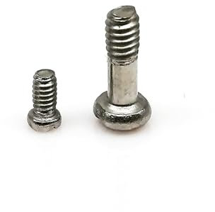 oipwtfbq 50 stücke M 1,4 M2 Edelstahl Kreuz Schlitz Pan Runde Kopf Bolzen Schraube for Handy Gläser Uhr Spielzeug Kamera Reparatur(Size:M2x6 Half Thread)