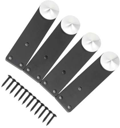 Cozyel 4 Set Speaker Spikes Speaker Stands Feet Shock Spikes Shock Absorbing CD Audio Subwoofer Amplifier Turntable Isolation Feet Cone Isolator Shockproof Traceless Subwoofer Base Pad Mats