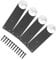 Cozyel 4 Set Speaker Spikes Speaker Stands Feet Shock Spikes Shock Absorbing CD Audio Subwoofer Amplifier Turntable Isolation Feet Cone Isolator Shockproof Traceless Subwoofer Base Pad Mats