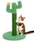 Happy & Polly Tiragraffi per Gatti Cactus 50 cm - Resistente All'usura in Corda di Juta Naturale - per Gatti Piccoli e Adulti da Interno - Verde