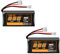 VICMILE FCX24 Lipo Akku 7.4V 600mAh 30C Lipo Battery with Molex Plug Fit for FMS FCX24 Atlas RC Car, Truck, Truggy 2S Rechargeable Li-Po Battery 2 Pack