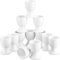 Yewseas 12pcs Set Eierbecher Ostergeschenke Eierstnder, Elegante Eierständer in Weiß, perfekte Frühstückszubehör für jeden Tisch, ideales Ostergeschenk und Küchendekoration