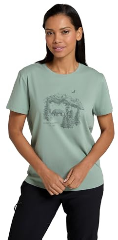 Mountain Warehouse Forest Bear Lockeres Damen T-Shirt Khaki Damengröße EU 40