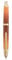Jinhao 10 Press Fountain Pen with Box, Caramel Orange Gradient Retractable Extra Fine Nib with Ink Converter Set (Golden Clip)