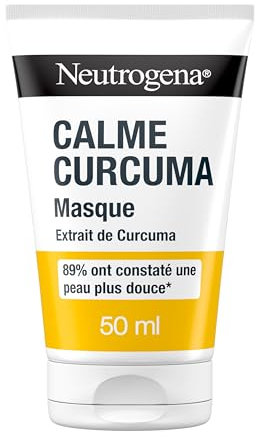 Neutrogena | Masque Calme Curcuma (tube de 50 ml) – Masque pour le visage à l'extrait de curcuma – 89% ont constaté une peau plus douce*