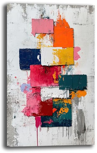 Quadro Moderno Verticale Soggiorno Astratto Industrial Quadri moderni Astratti da Parete Stampa su tela Canvas Decorazione Murale muro Arredo Camera da letto Cucina (13, 40x70 cm, Canvas intelaiato)