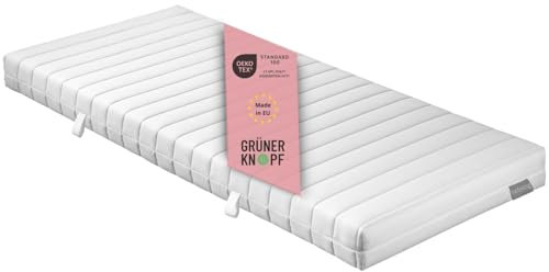 liebling Matratze 100x200 cm, orthopädische Taschenfederkernmatratze Härtegrad H3, Öko-Tex, ergonomische 7 Zonen Federkernmatratze, Höhe 16, Made in EU