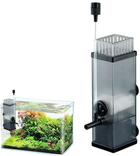 Syengery Aquarium Skimmer para agua dulce, skimmer de proteínas del acuario | Filtros de skimmer de acuario ultra quirúrgicos con alimentación | Accesorios de limpieza para peces Cambrillas de agua de