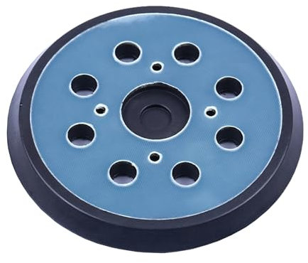 Orbital Sander Pads,Sanding Pad Hook and Loop Backing Replacement Part Disc Black 5 Inch 8 Hole Kit Parts Quality Round Grind Disk Holes Mounting Wheel Buffing Rubber,for High Speed Polishing Discs