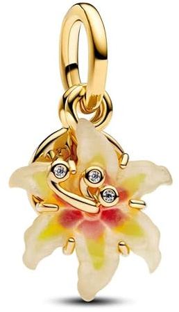 TCZNAF Blumen Charms Armbände Bead Compatible fü Armband Christmas Schmuck für Damen Weihnachten Charm