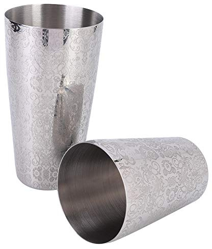 ZJchao Cocktail Shaker Set, 304 Stainless Steel Bartender Bar Tool Bartender Kit Shaker Cup for Making Iced Coffee, Cocktail, Tea