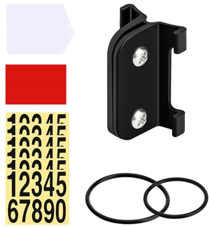 Bike Racing Number Plate – Cycling Race Number Holder, Lightweight Handlebar Mount Bracket, Competition Display Accessory | Secure Fit Board For Road Mountain City Bikes Events Training