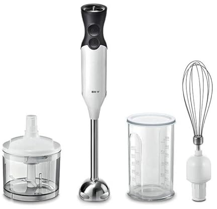 Boosch ErgoMix Hand Blender MS6CA4150G with mini chopper, whisk, 12 speeds, 800 W White/Anthracite