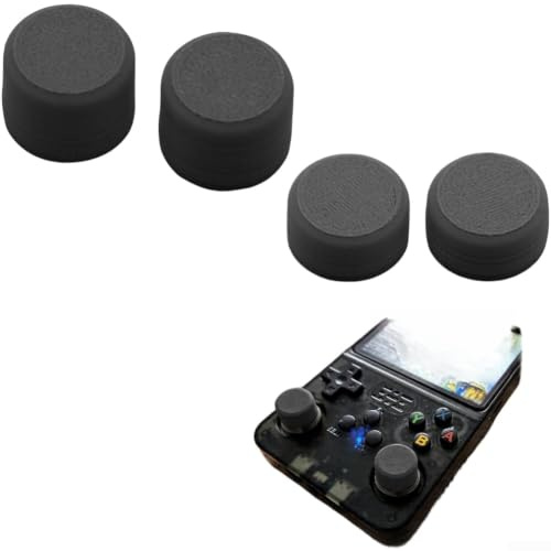EcoLivzen Gaming Joystick Cap for R36S, Anti-Slip for tpu Extension for Enhanced Accuracy, Cover(Black)